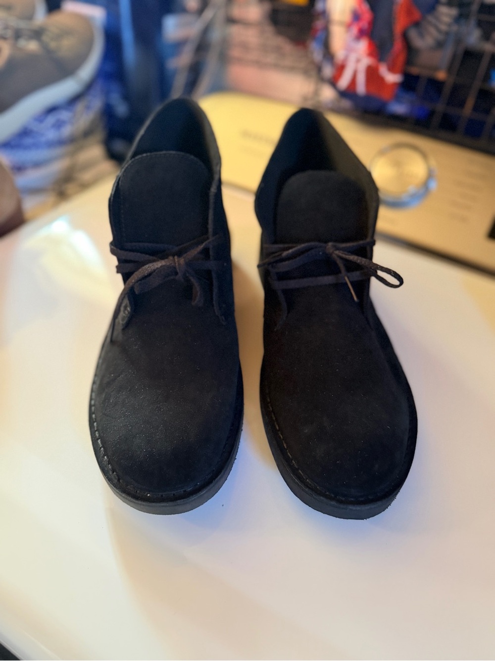 NWOT Clarks Collection Men’s Size 12 Black Suede Chukka Desert Boots Lace Up